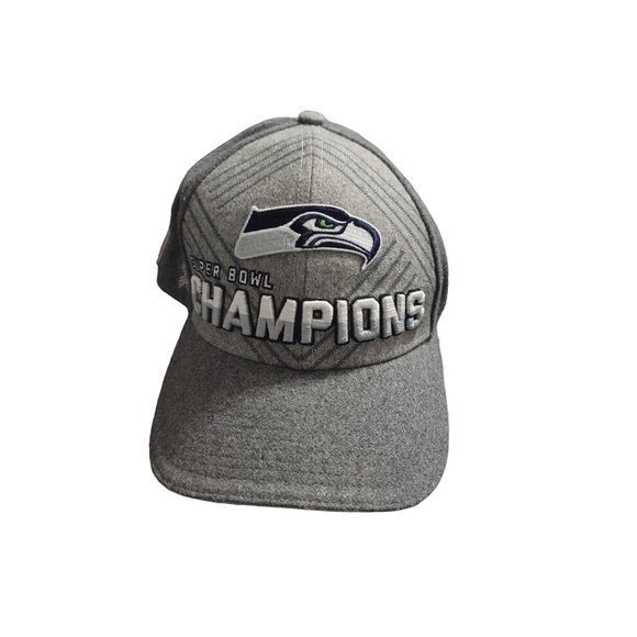 NFL‎ Super Bowl Champion Seattle Seahawks XLVIII Wool Blend Adj Hat - Picture 1 of 6